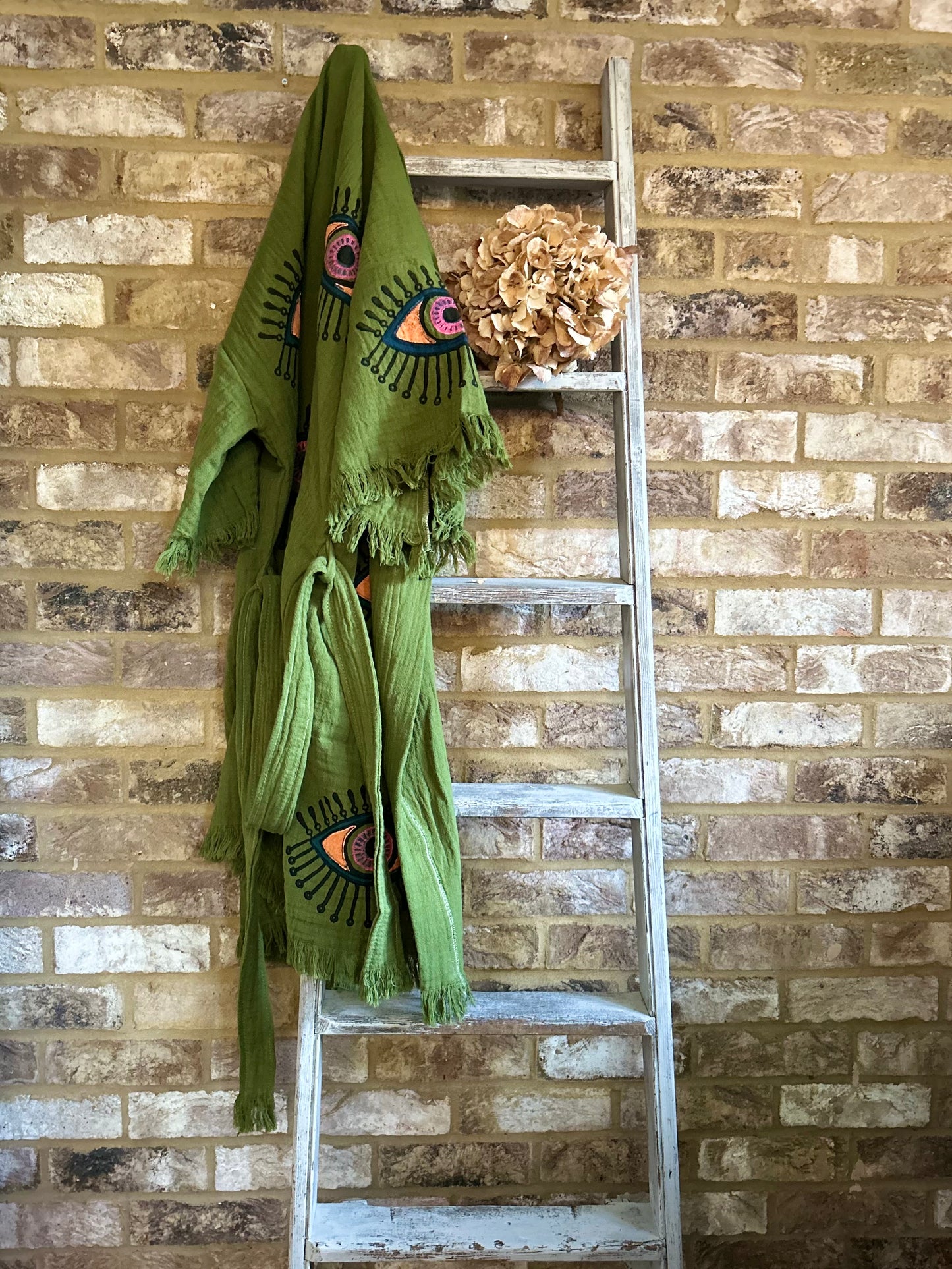 Organic Kimono in Khaki: Short