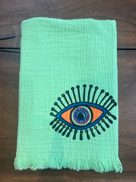 Green Eye Organic Cotton Peshtemal Towel
